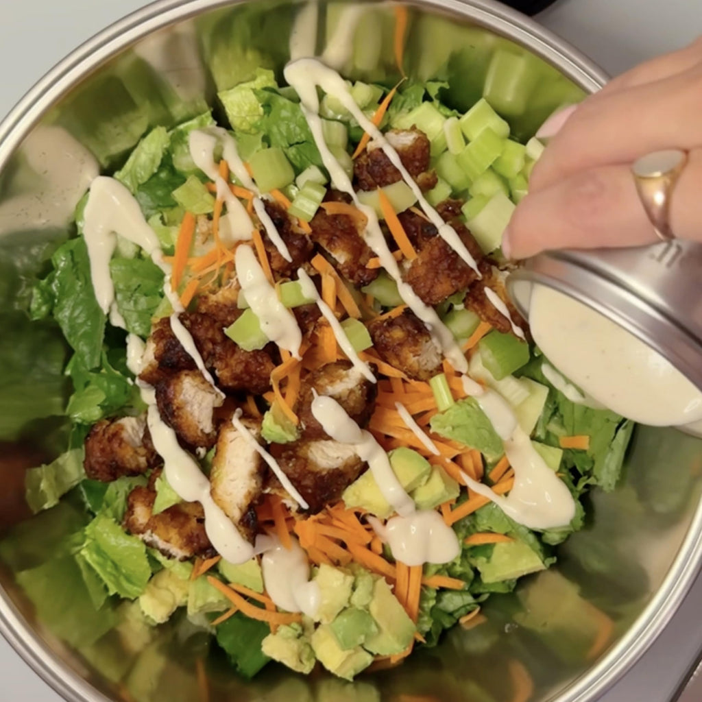 Stainless Steel 64oz Salad Bowl Kit