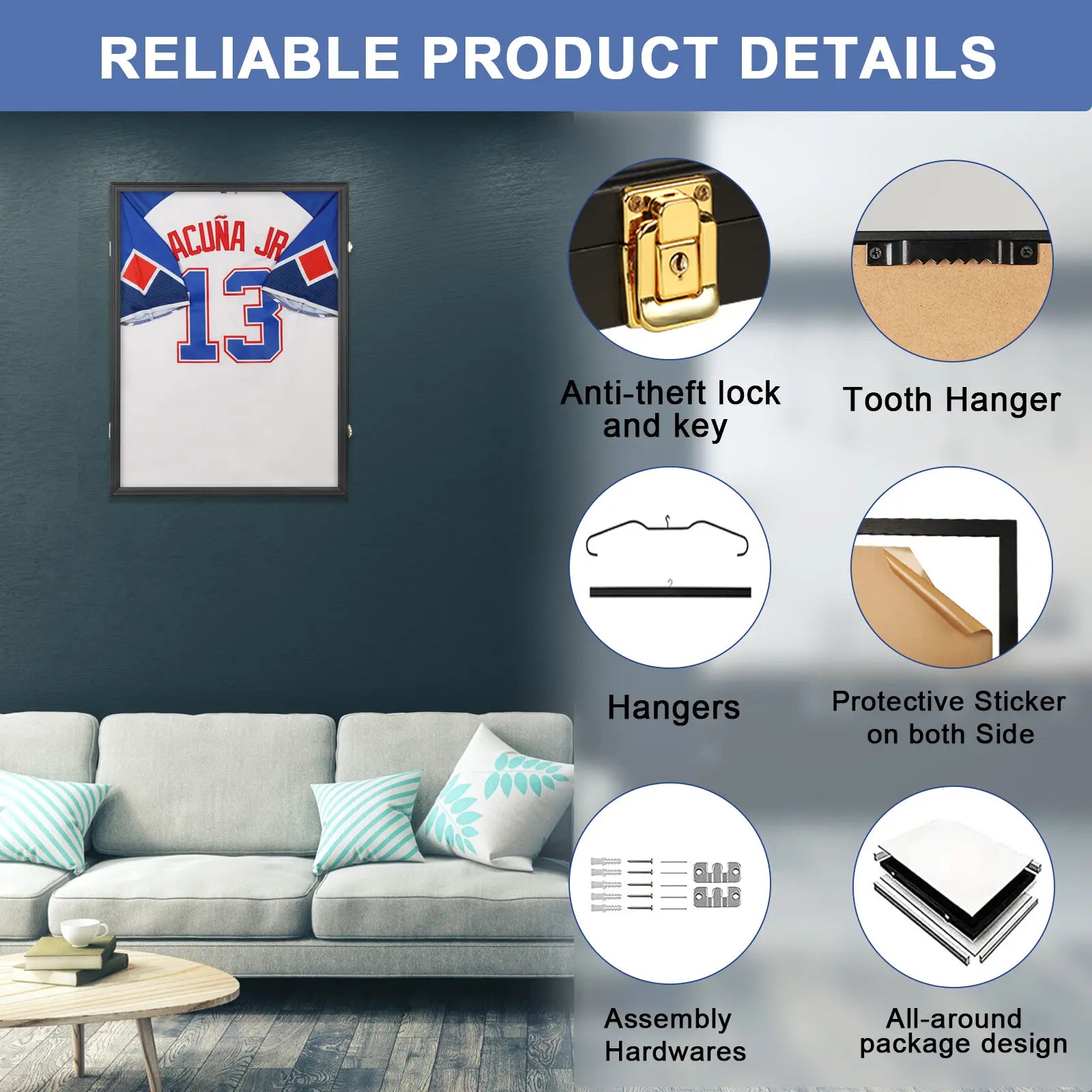 Wall Mount Sports Jersey Display