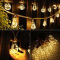 Outdoor backyard waterproof solar string lights-16 shatterproof bulbs, 26-foot