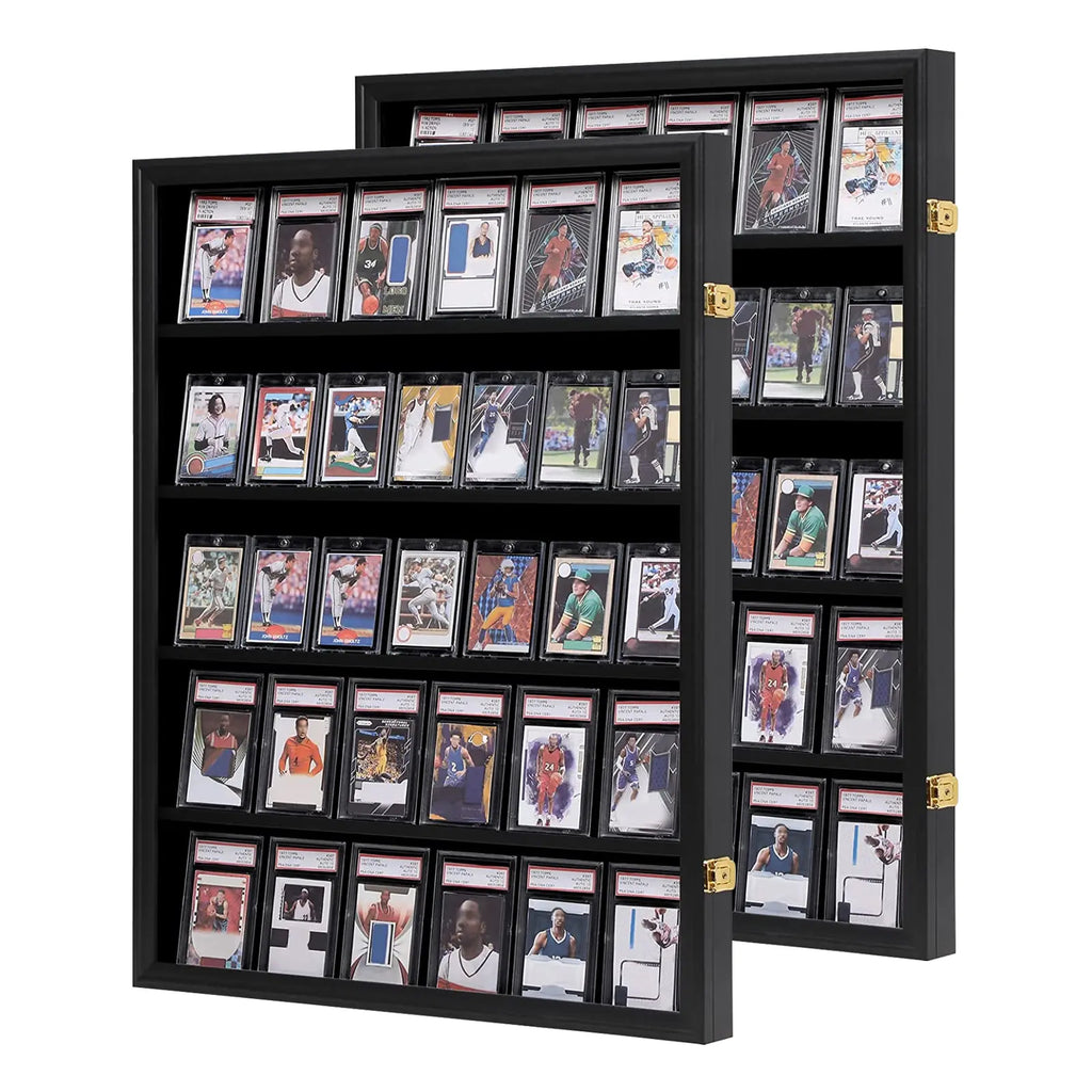 35 Graded Sports Card Display Frame