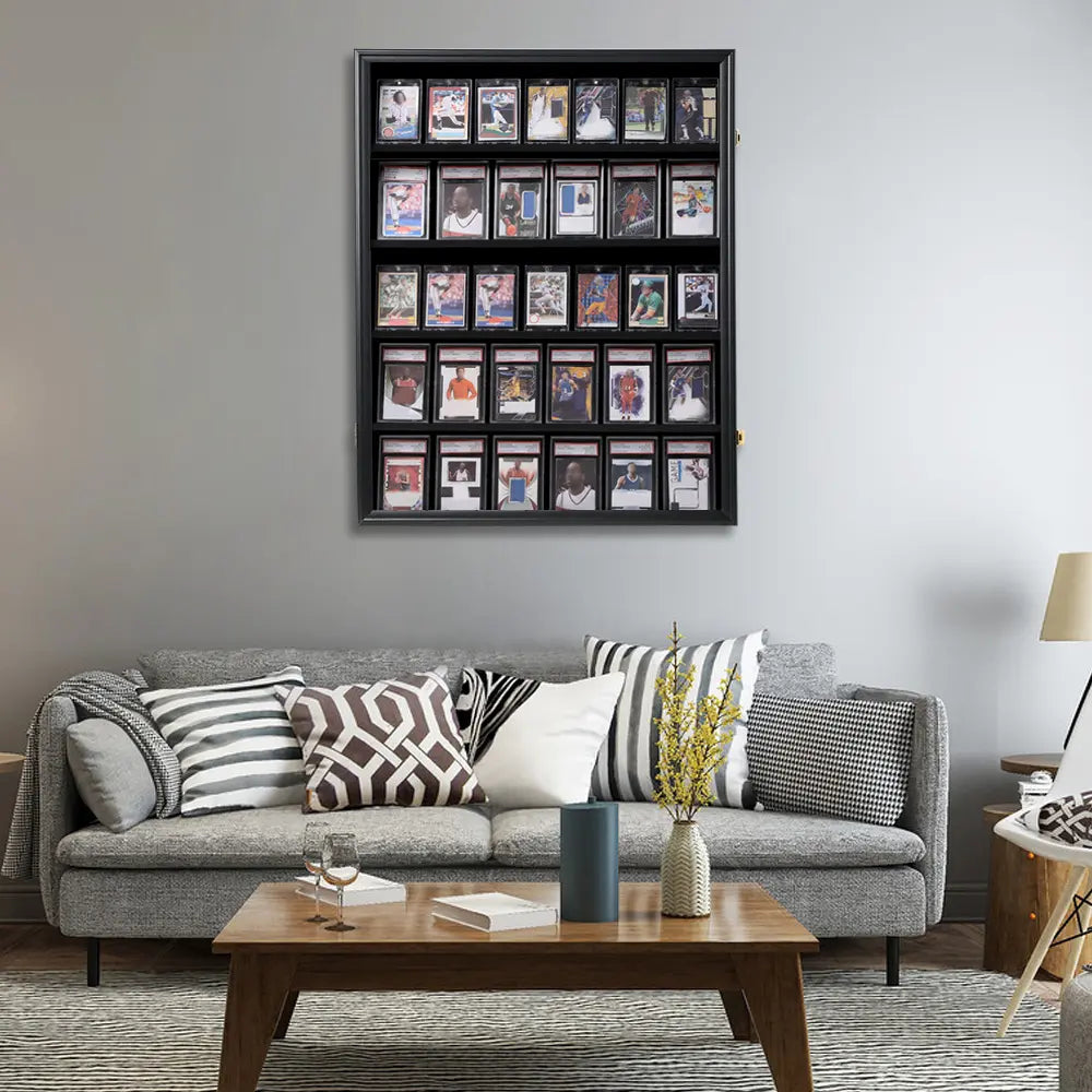 35 Graded Sports Card Display Frame
