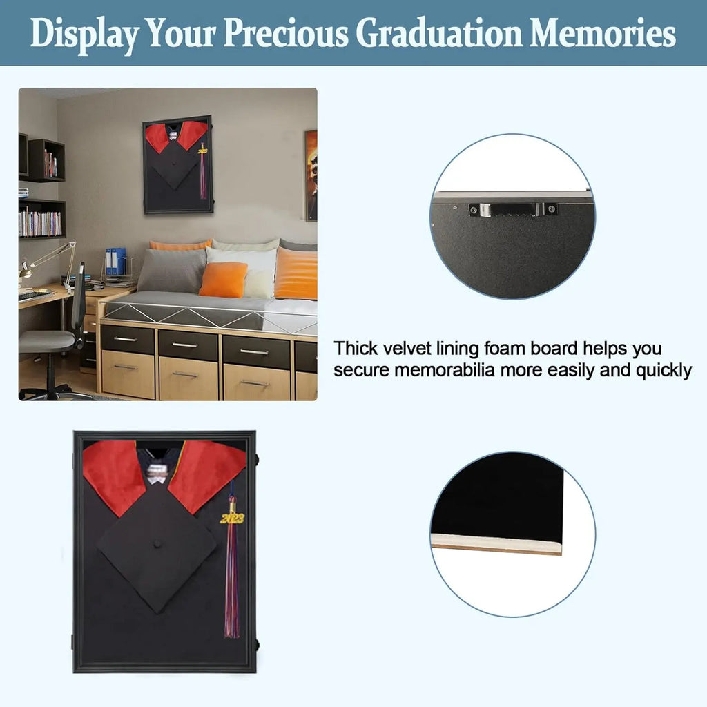 Graduation Shadow Box - Graduation Gown Display