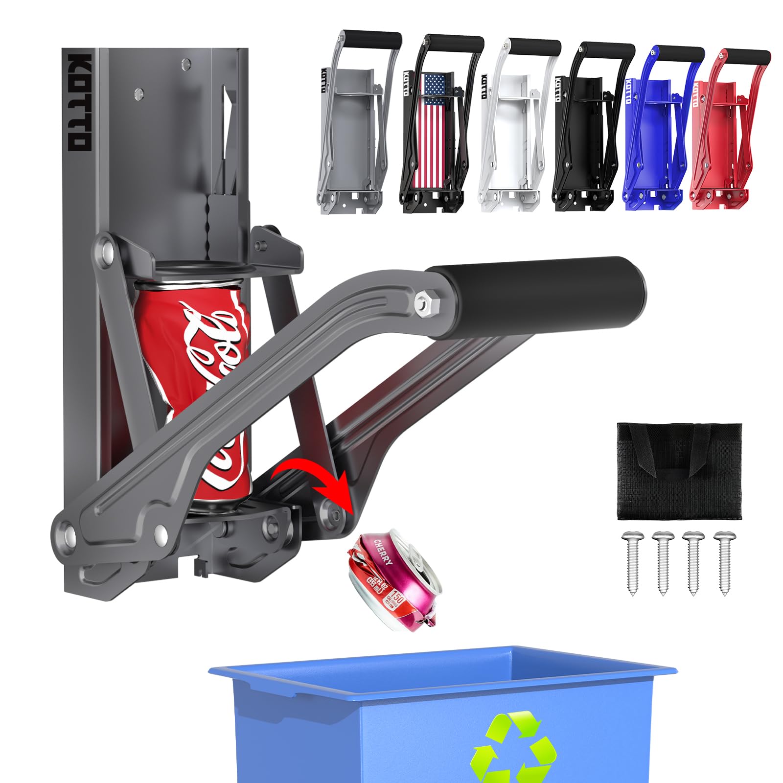 Wall Mounted Can Crushers for Recycling