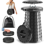 19.7" XXL Collapsible Stool w/ Seat Pad & Waterproof Carry Bag