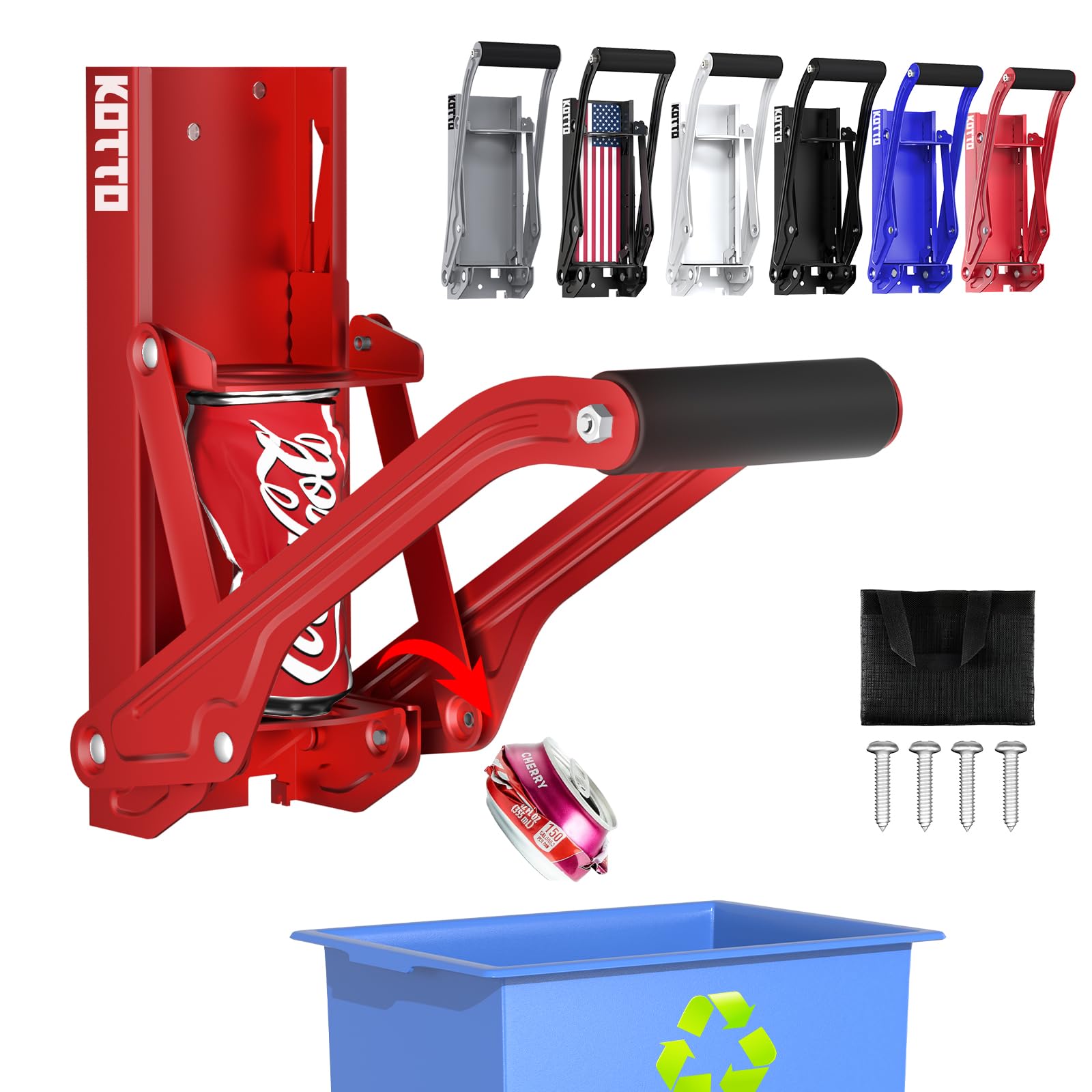 Wall Mounted Can Crushers for Recycling
