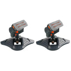 Saker 16-Hole Garden Sprinkler (2-Pack) - 180° Rotating Automatic Irrigation Device
