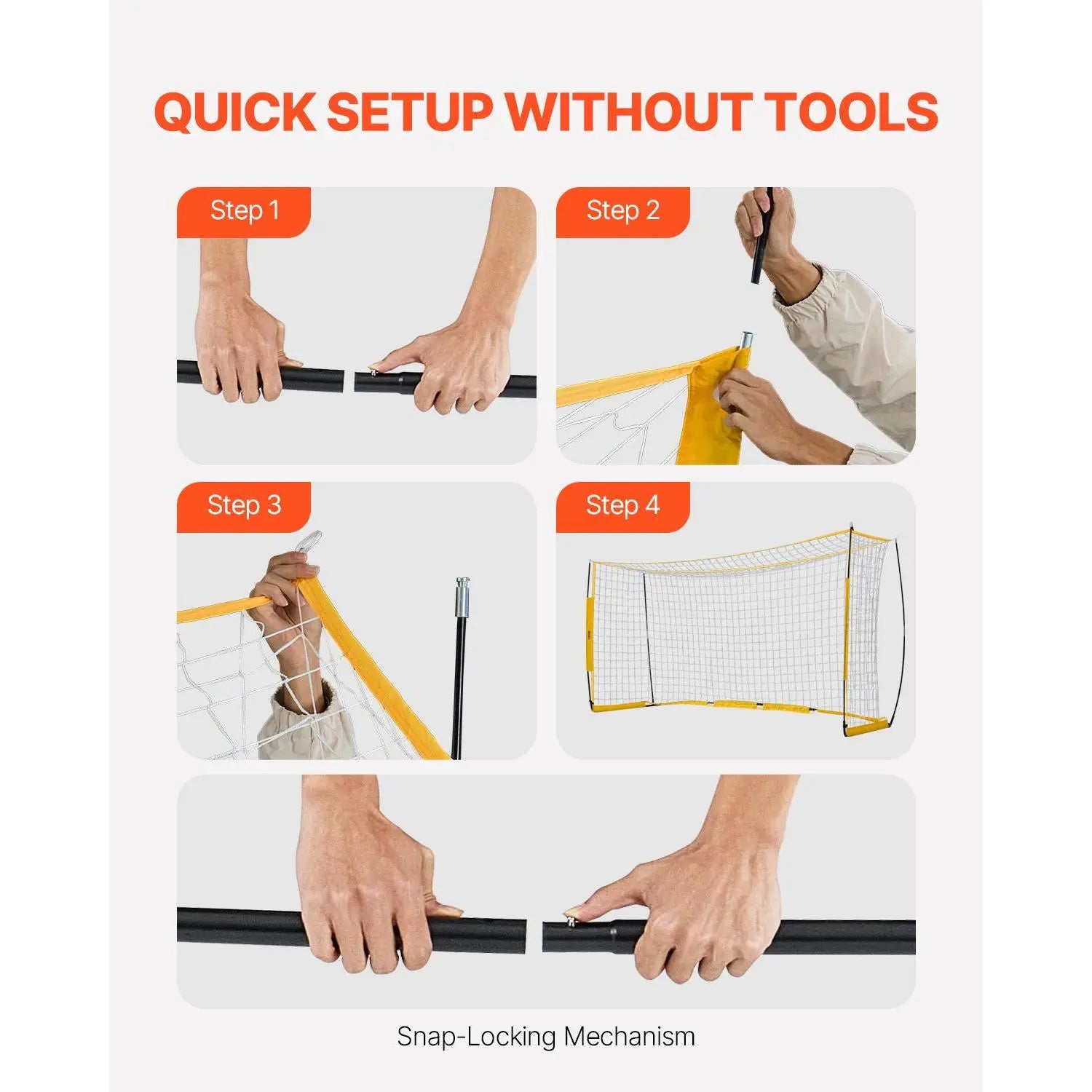 Portable Soccer Goal 12x6 ft with Carry Bag