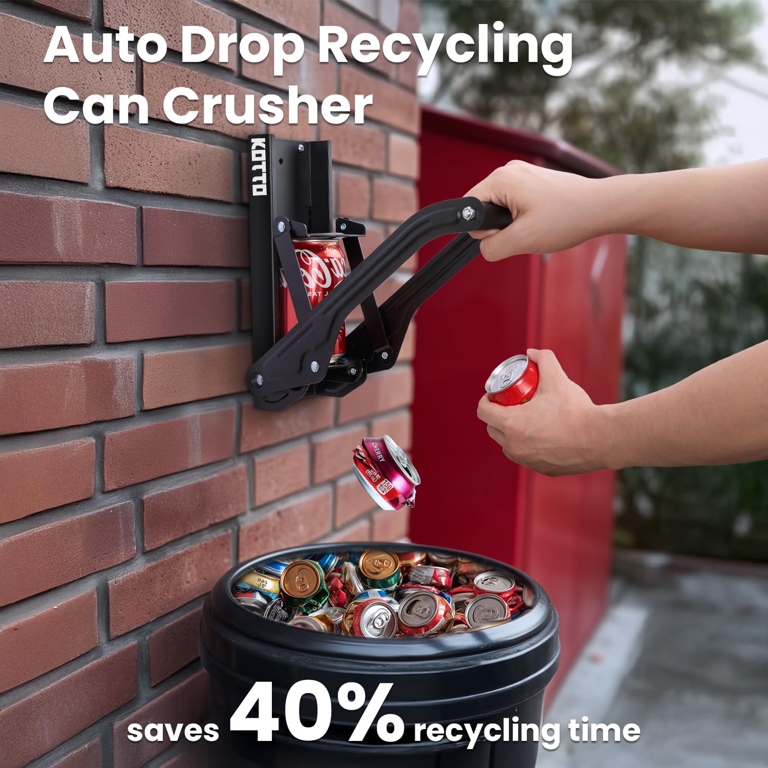 Wall Mounted Can Crushers for Recycling