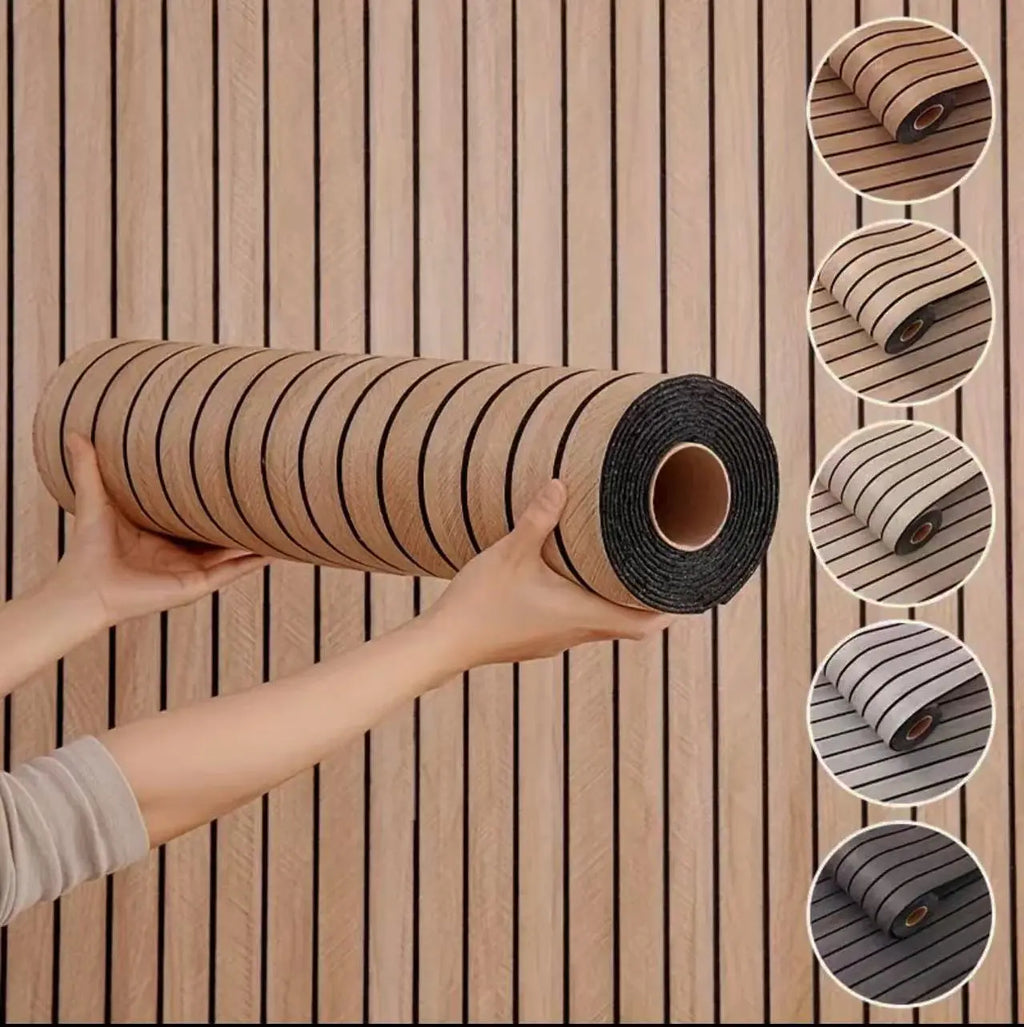 Thick 3D Vintage Wood Grain Self