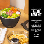 Stainless Steel 64oz Salad Bowl Kit