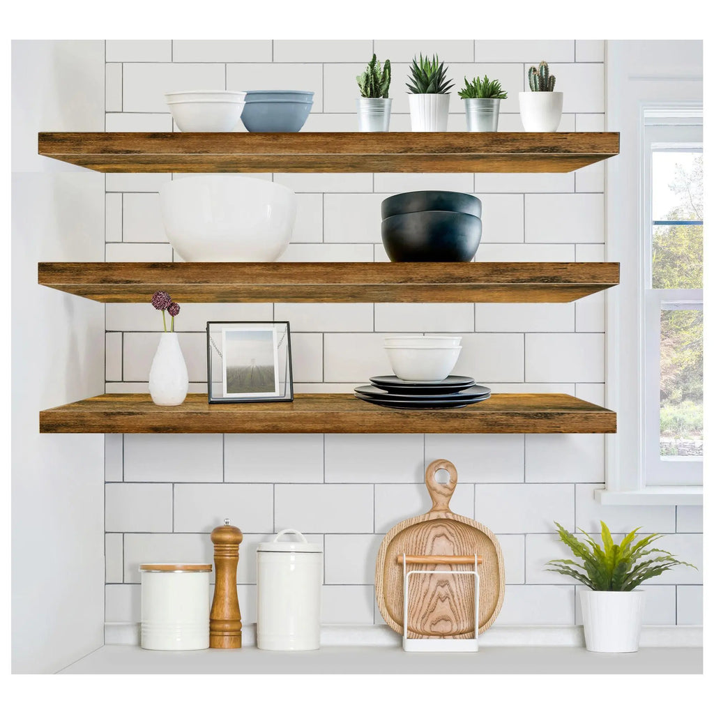 Floating Shelves for Wall, 3 Pack Long Wall Decor