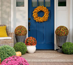 Wicker Park Set of 2 Oversized Faux Floral Spheres