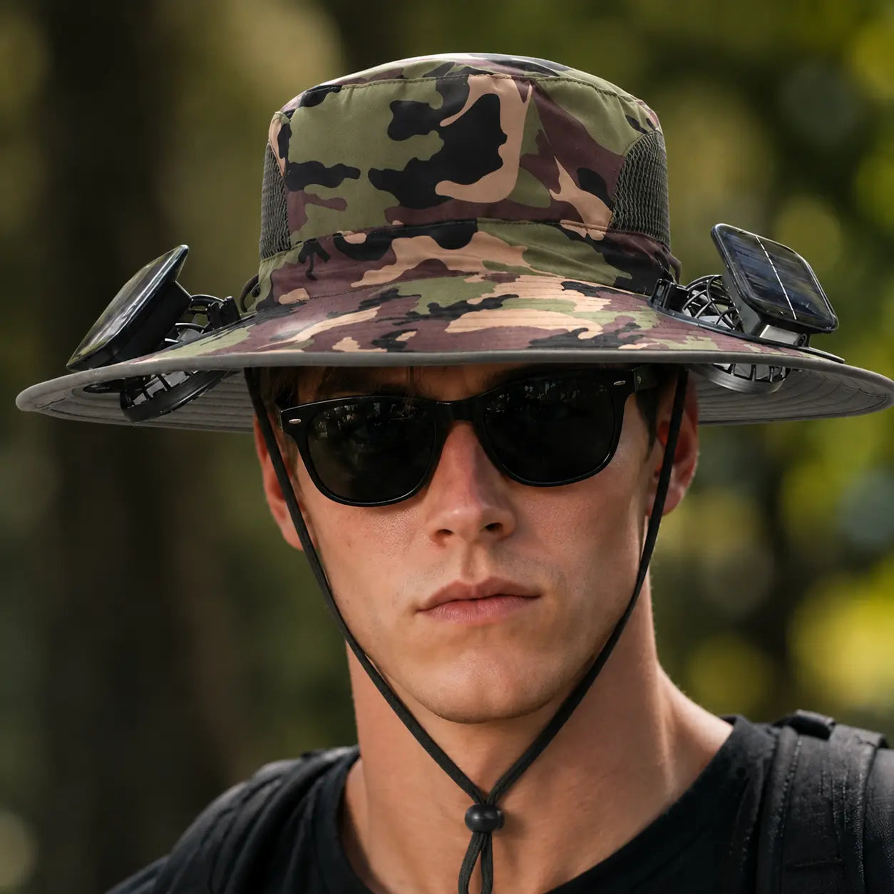New Solar-Powered Outdoor Cooling Fan Hat