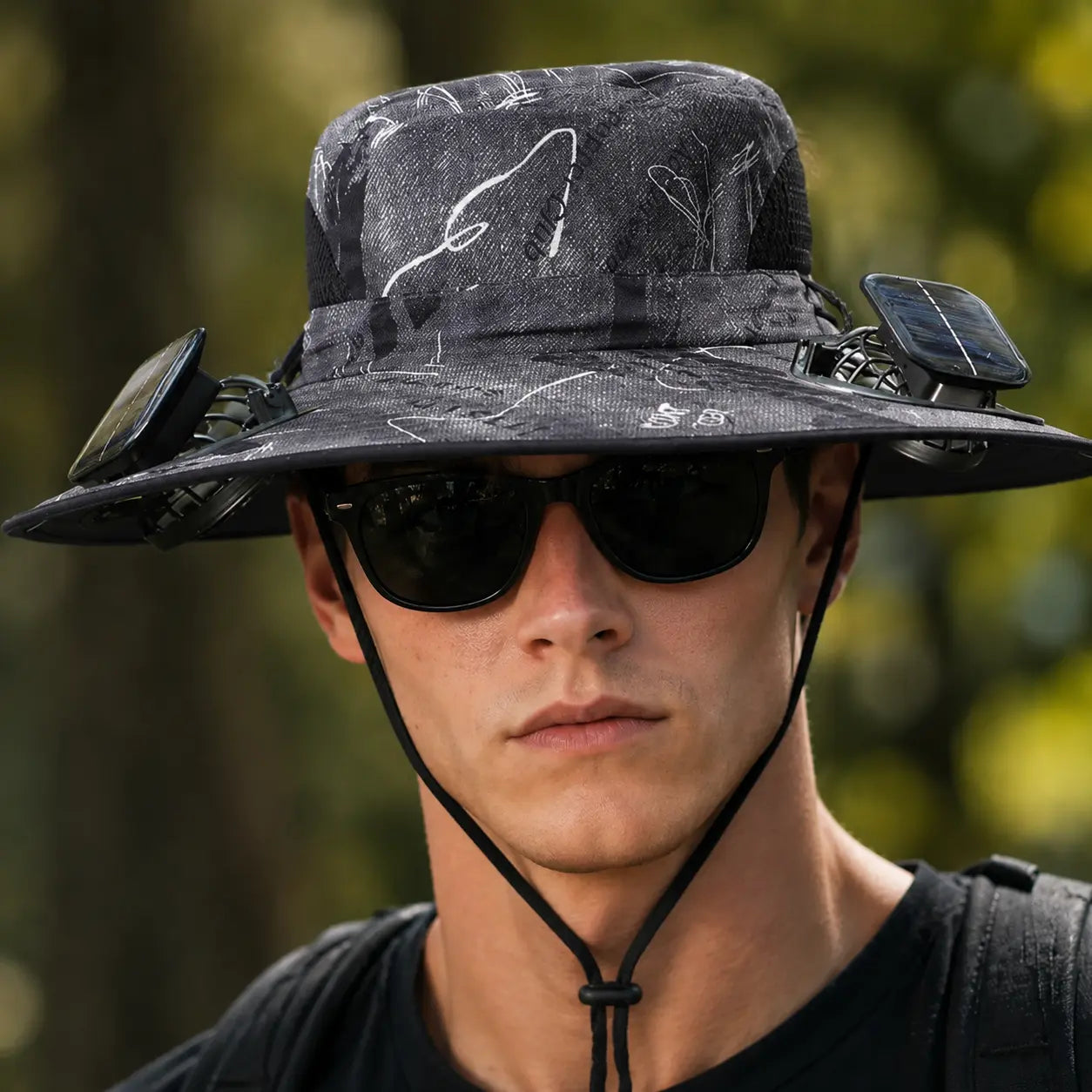 New Solar-Powered Outdoor Cooling Fan Hat