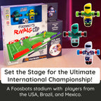 International-Themed Foosbots Soccer Game with Stadium
