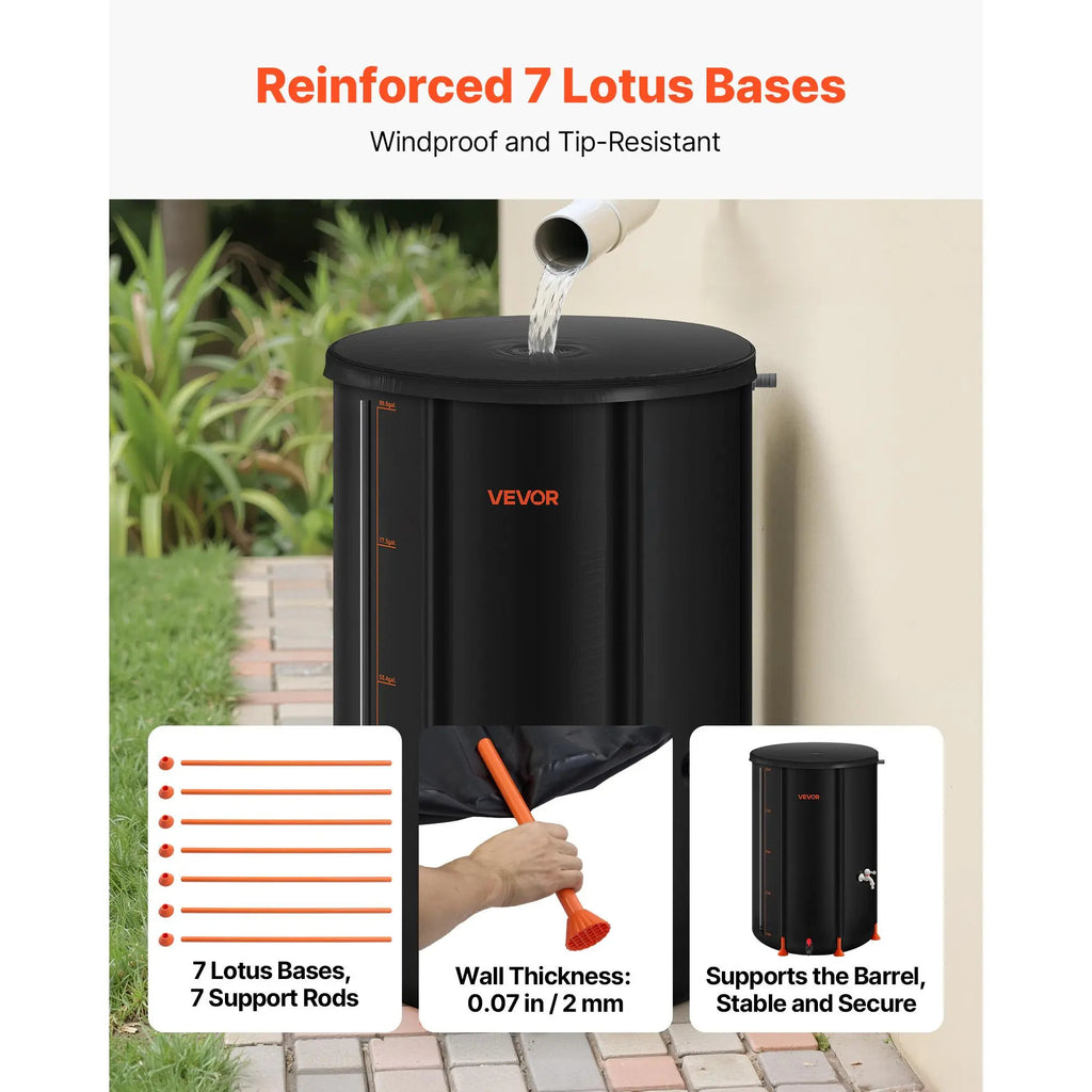 Collapsible Portable Rain Barrel
