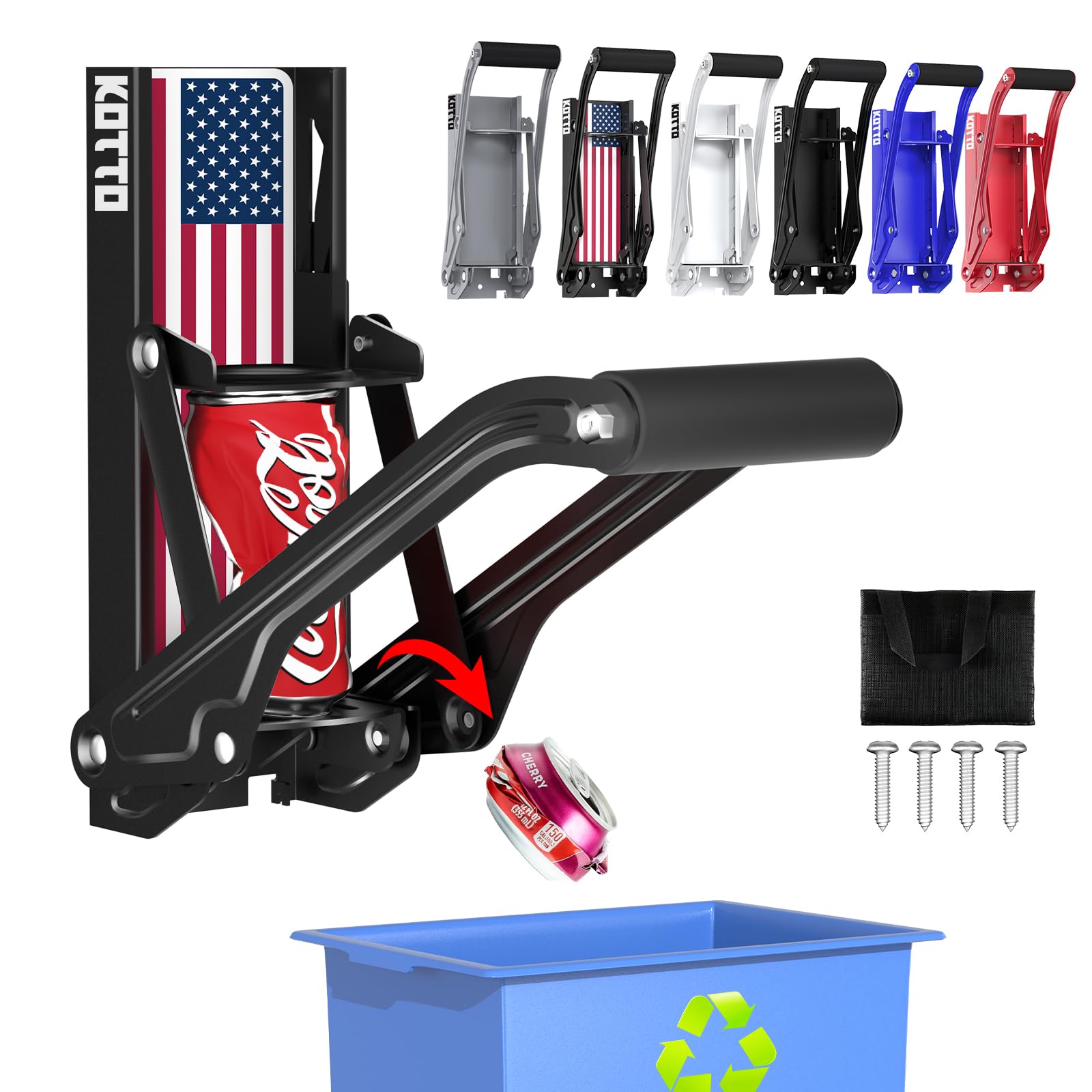 Wall Mounted Can Crushers for Recycling