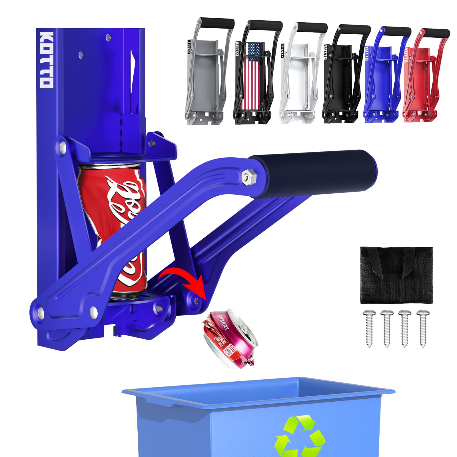Wall Mounted Can Crushers for Recycling