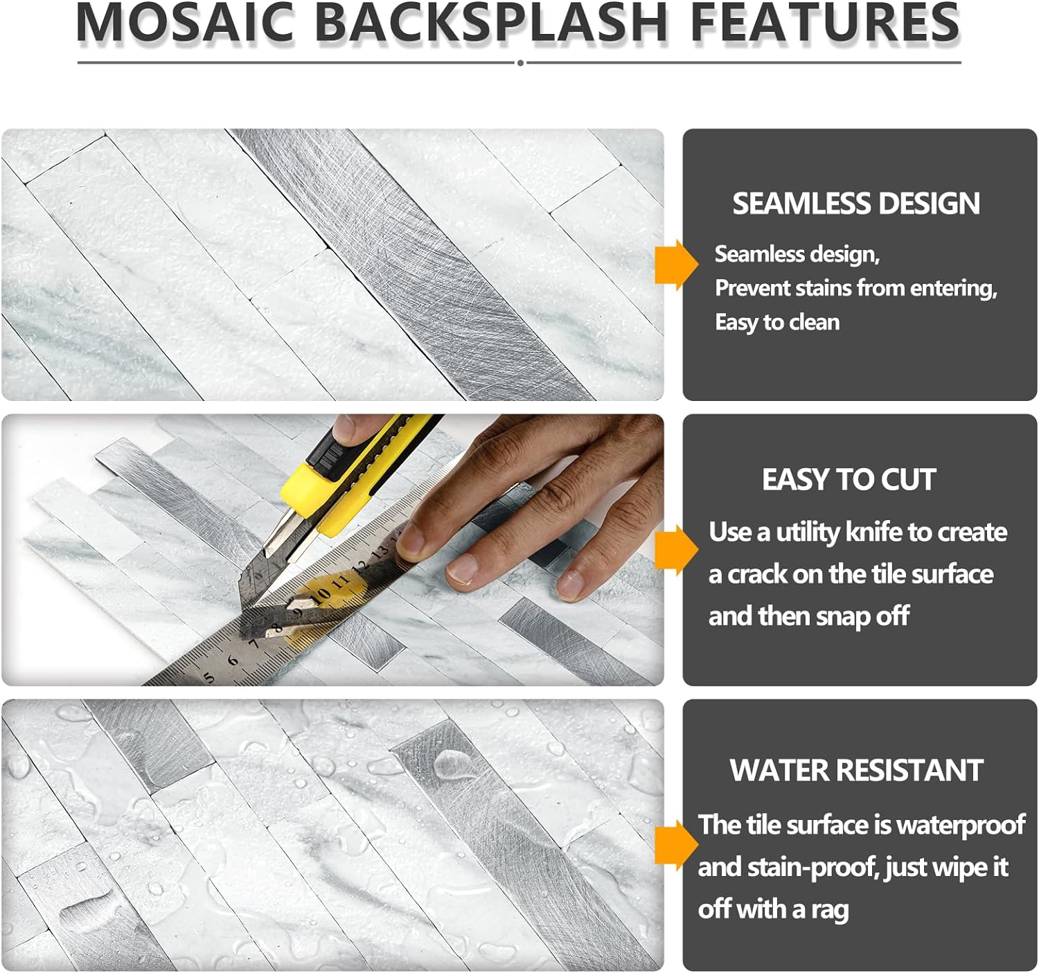 Peel and Stick Backsplash Tile