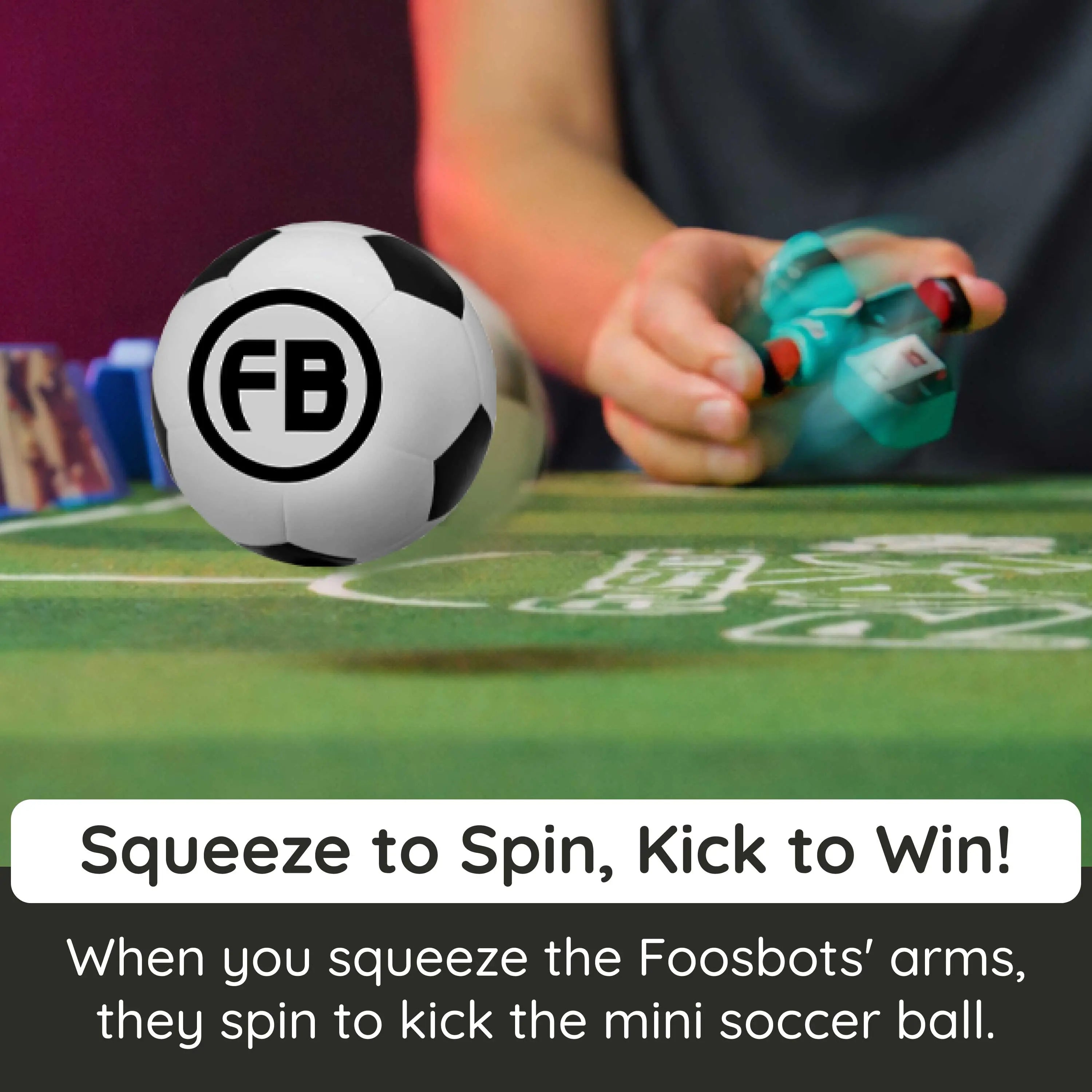 International-Themed Foosbots Soccer Game with Stadium