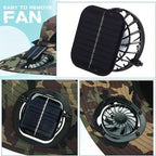 New Solar-Powered Outdoor Cooling Fan Hat