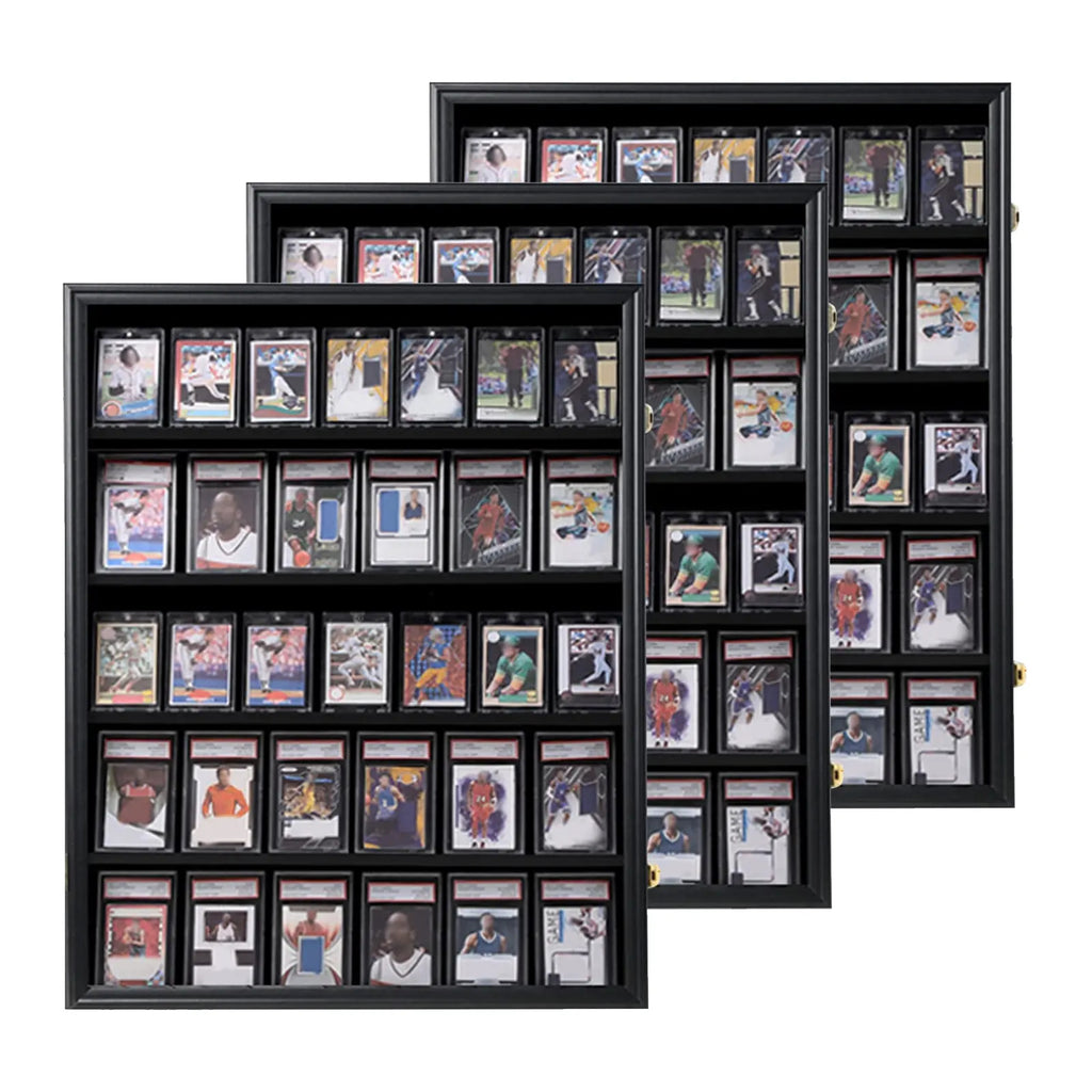 35 Graded Sports Card Display Frame