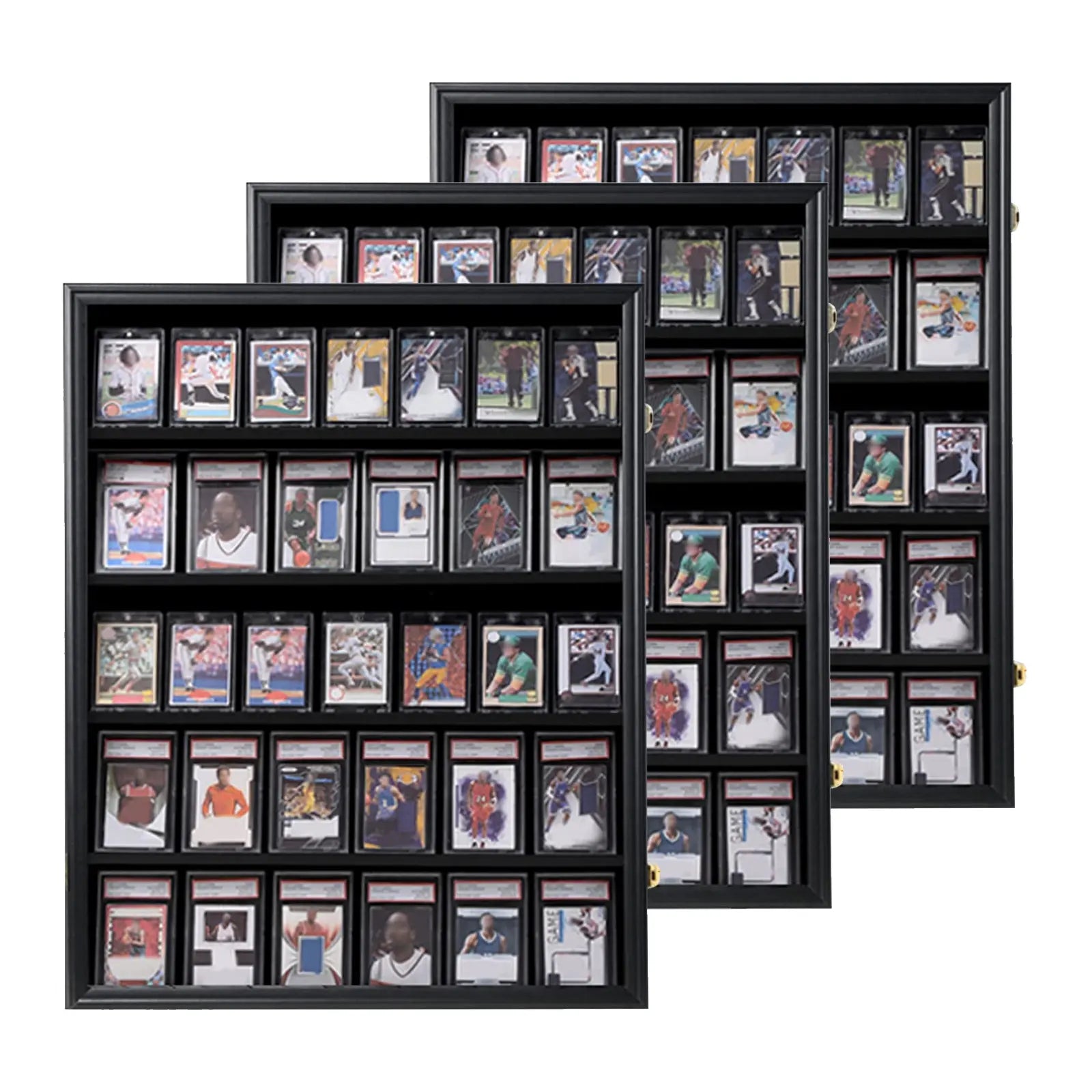 35 Graded Sports Card Display Frame