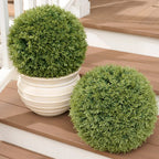 Wicker Park Set of 2 Oversized Faux Floral Spheres