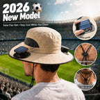 New Solar-Powered Outdoor Cooling Fan Hat