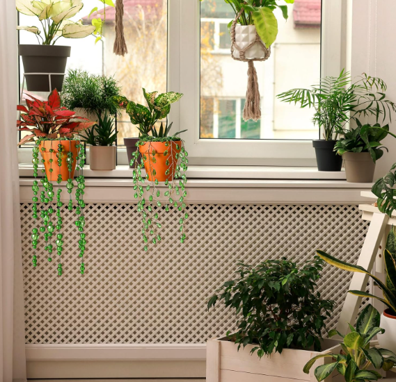 Leaf Bead Succulent Window Hanging Suncatcher