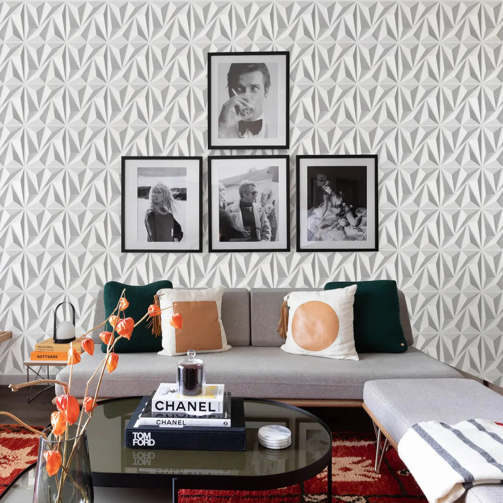 Diamond Design 3D PVC Wall Panels for Interior Wall Decor