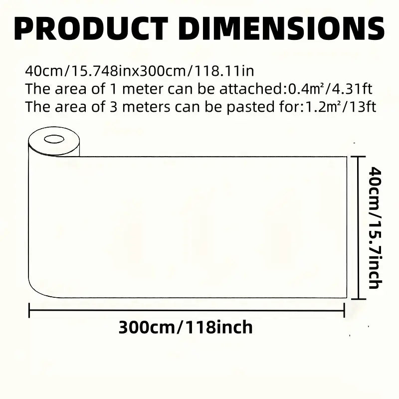 Thick 3D Vintage Wood Grain Self