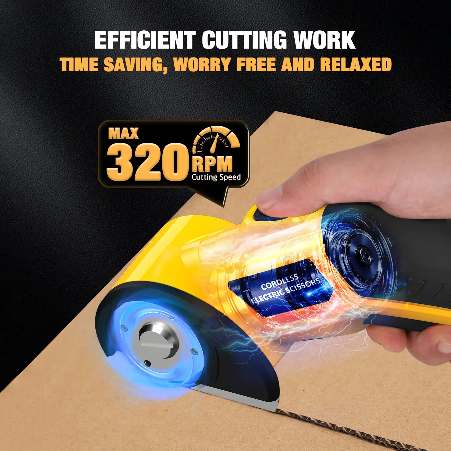 Cordless Electric Scissors 4V – Rechargeable Heavy Duty Cutter