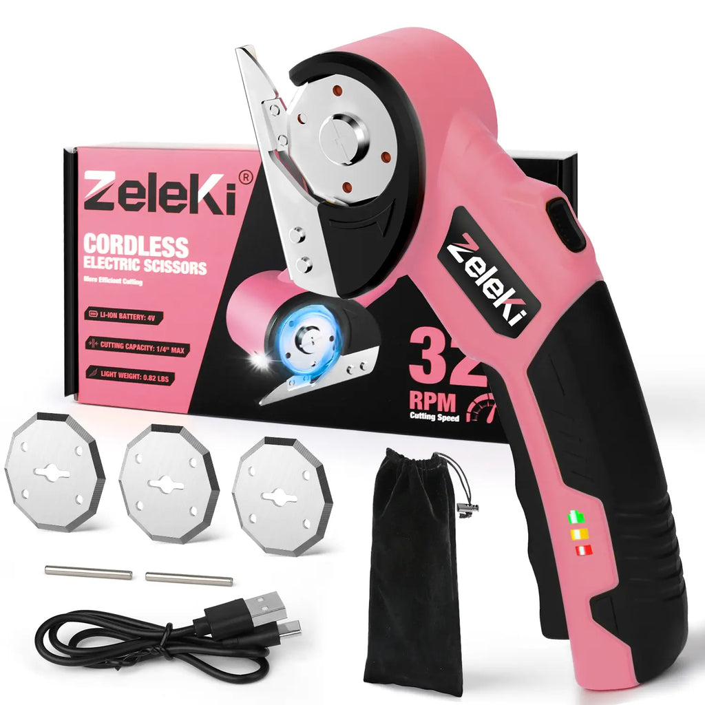Cordless Electric Scissors 4V – Rechargeable Heavy Duty Cutter