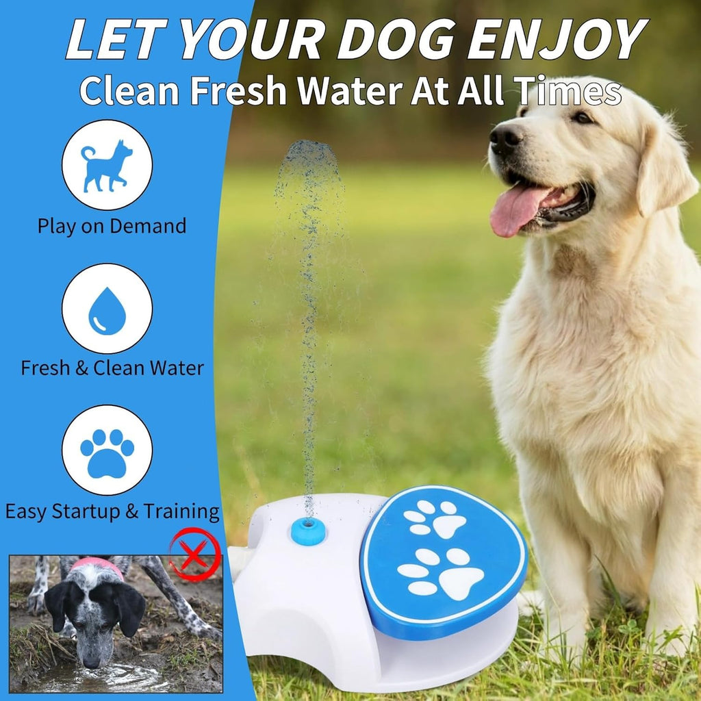 Outdoor Dog Automatic Drinking Water Fountain Step On