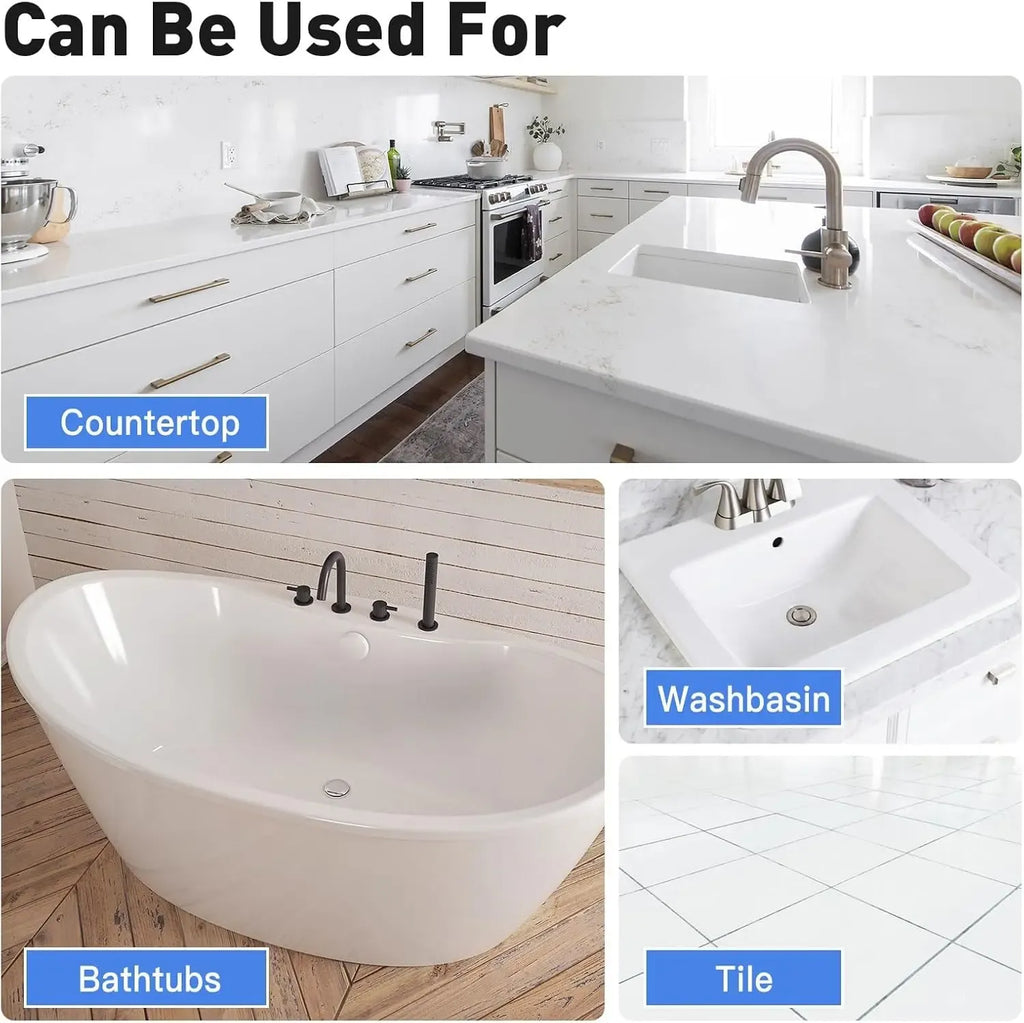 Tile Paint Tub and Tile Refinishing Kit with Tools