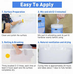 Tile Paint Tub and Tile Refinishing Kit with Tools