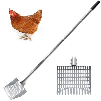 38‑66in Stainless Steel Poultry Litter Cleaner