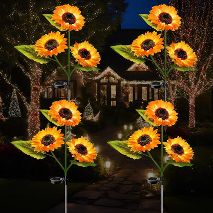 Outdoor Decor Solar Flower Lawn Patio Lights