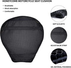 Universal Motorcycle Gel Seat Cushion 3D Honeycomb Shock Absorbing Seat