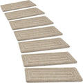 Bullnose Carpet Stair Treads Set Tape Free Non-Slip