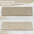 Bullnose Carpet Stair Treads Set Tape Free Non-Slip