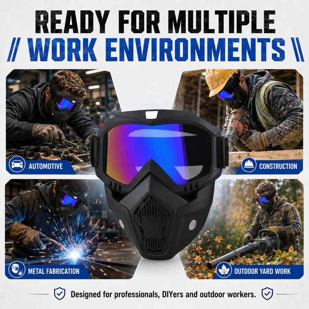 Wide View Full Coverage Safety Protective Goggles