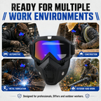 Wide View Full Coverage Safety Protective Goggles