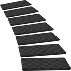 Bullnose Carpet Stair Treads Set Tape Free Non-Slip