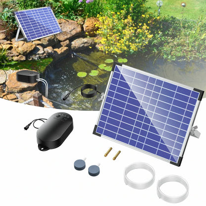 Solar Pond Filter Fountain with Battery