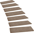 Bullnose Carpet Stair Treads Set Tape Free Non-Slip