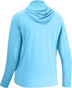 Men’s Long Sleeve Fishing Shirt with Mask UV Neck