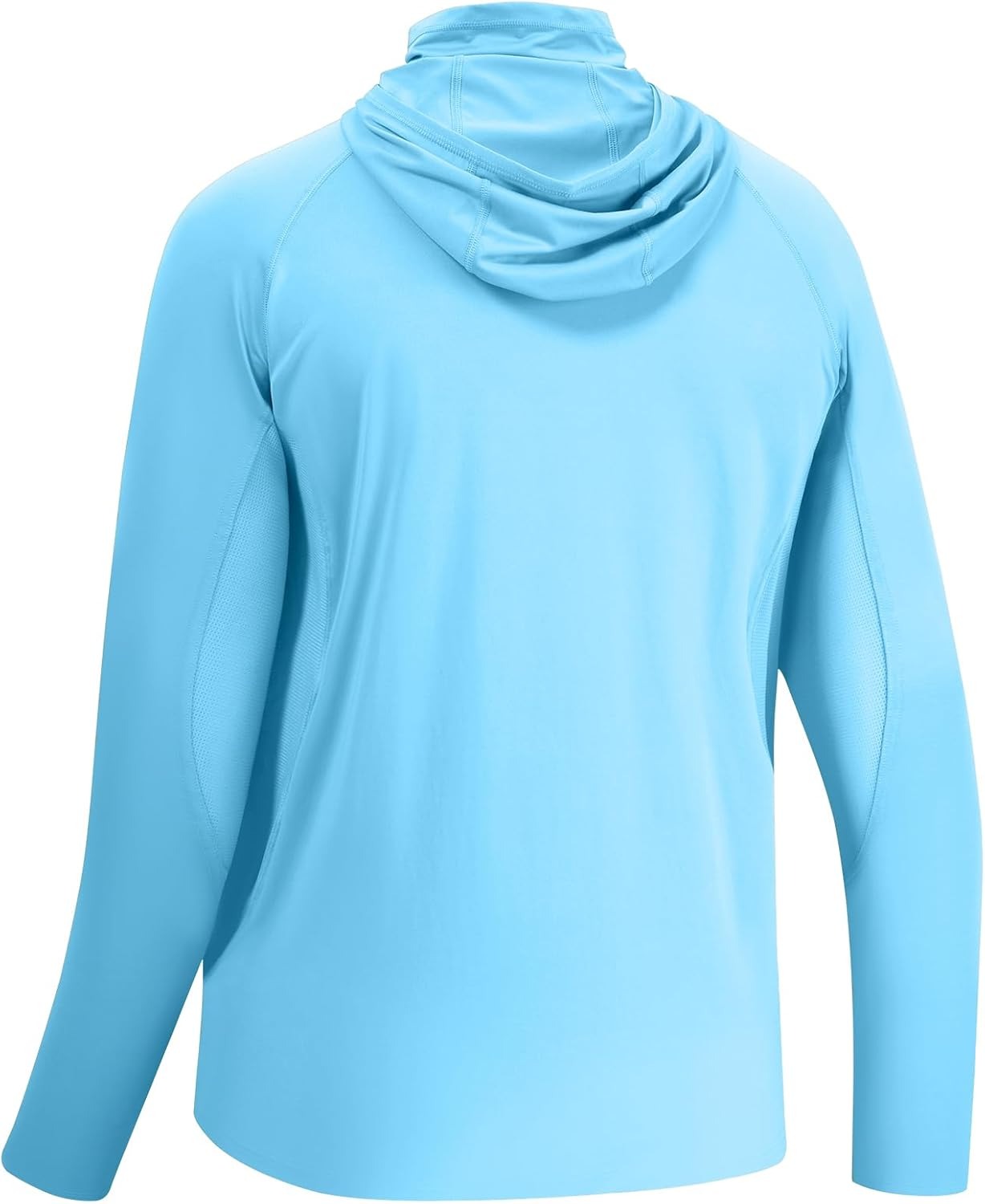 Men’s Long Sleeve Fishing Shirt with Mask UV Neck