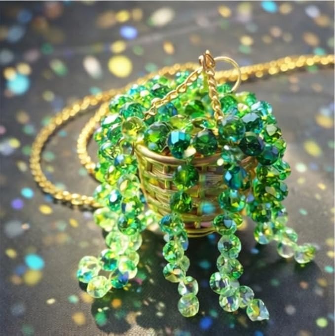 Leaf Bead Succulent Window Hanging Suncatcher